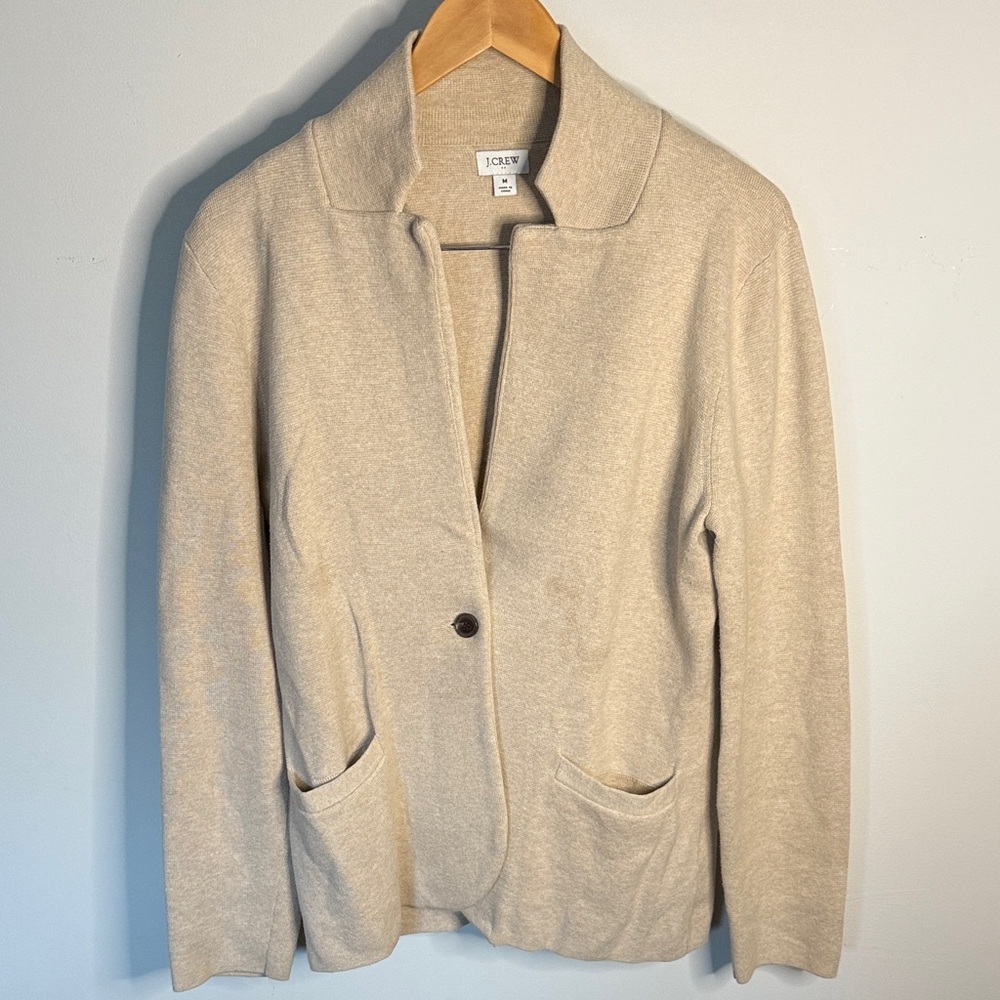 J. Crew Women's Beige Blazer Jacket